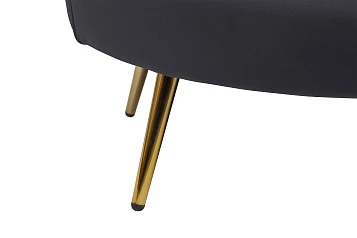 Дизайнерский двухместный диван Pearl Double Black