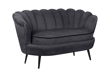 заказать Дизайнерский диван Pearl Double Black на черных ножках