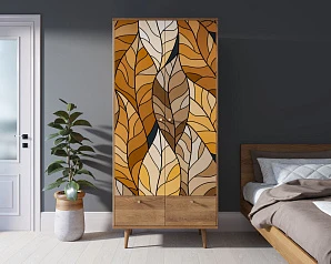 Шкаф двухстворчатый "Berber" принт 8 арт BB16/Print_08