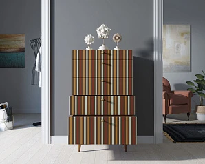 Комод высокий "Berber" принт 20 арт BB10/Print_20 в интерьере