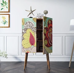 купить Комод на высоких ножках "Berber" принт 6 арт BB09/Print_06 в интернет-магазине