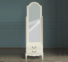 Зеркало напольное "Leontina" 2 ящика арт ST9322ETG в интерьере