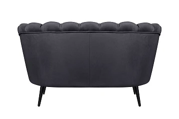 Дизайнерский диван Pearl Double Black на черных ножках в интернет-магазине