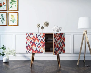 фото Комод на высоких ножках "Berber" малый принт 2 арт BB13/Print_02