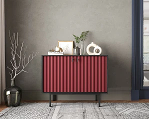 фото Комод с двумя дверками "Emerson" арт EM02/red/L