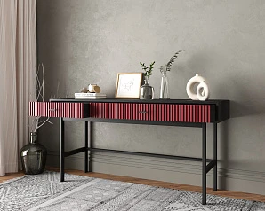 купить стильные Консоль с двумя ящиками "Emerson" арт EM22/red/L