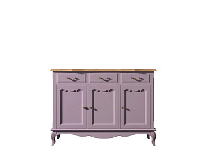 купить стильный Комод "Leontina Lavanda" (3 ящика и 3 двери) арт ST9344L в интернет-магазине