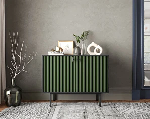 купить красивые Комод с двумя дверками "Emerson" арт EM02/green/L