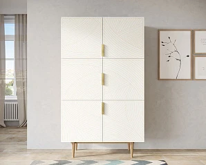 фото Большой комод с шестью дверками "Line" LN04/GR1/beige в интерьере