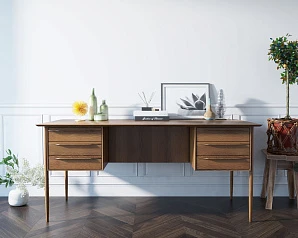 купить Рабочий письменный стол"Bruni" с ящиками арт BR47