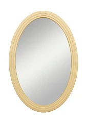 купить Бежевое овальное зеркало "Leontina" арт ST9333