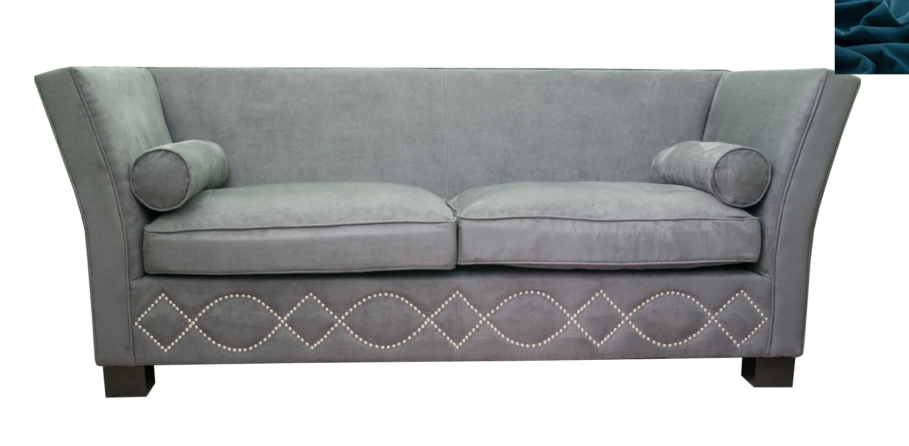 стильный Диван арт-деко Volte Blue цвет синий