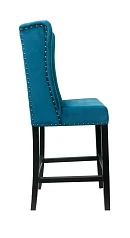 Дизайнерский полубарный стул Skipton Average Blue Velvet