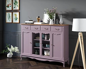 Комод-витрина Leontina Lavanda арт ST9363L