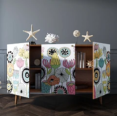 фото Комод с принтом 3 "Berber"  арт BB01/Print_03 в интерьере