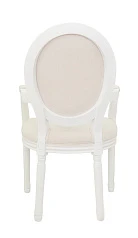 Мягкий стул с подлокотниками Volker Arm Beige and White в интернет-магазине