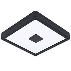 купить 900283 Уличный настенно-потолочный светильник IPHIAS 2, LED 17W, 2000lm, IP44, L210, B210, H30, сталь, черный/ пластик, белый в интернет-магазине