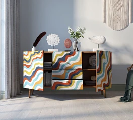 купить Комод "Berber" с ящиками принт 21 арт BB14/Print_21 в интернет-магазине