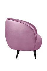 Мягкое кресло Small Benee Pink на черных ножках