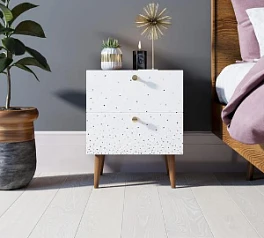 заказать Тумбочка "Berber" с двумя ящиками 15 принт арт BB03/Print_15, разноцветная