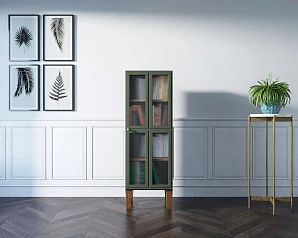 Шкаф-витрина "Andersen" с рифлеными стеклами арт AN14 в интернет-магазине