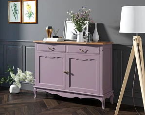 фото Комод "Leontina Lavanda" с ящиками арт ST9329L в интерьере