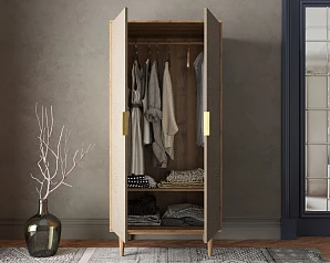 фото Шкаф малый двухстворчатый "Line" R24/beige в интерьере