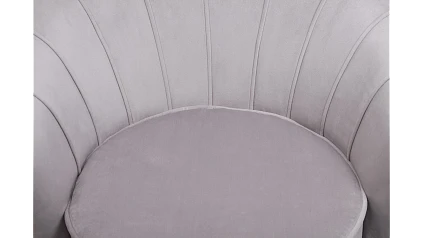 купить Кресло с пуфом ракушка Pearl Grey