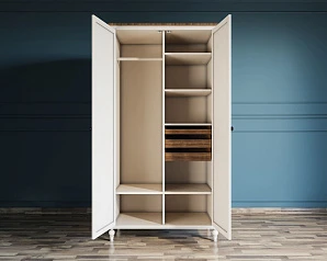 фото Шкаф двухстворчатый для одежды "Odri" арт od2127 в интерьере