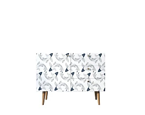 заказать стильные Комод "Berber" три ящика и дверка 36 принт арт BB34/Print_36