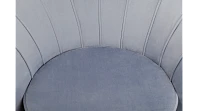 Низкое кресло ракушка Pearl Sky на черных ножках в интернет-магазине