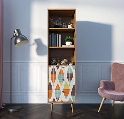 фото Стеллаж с ящиками "Berber" принт 48 арт BB45/Print_48