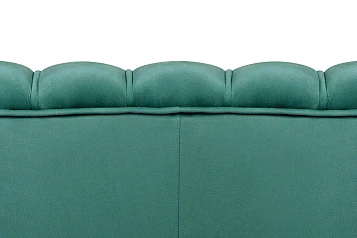 заказать Диван ракушка для гостиниц Pearl Triple Green V2 на черных ножках