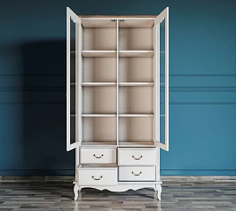 купить красивые Шкаф "Leontina" для посуды высокий 4 ящика  арт ST9355/4 в интернет-магазине