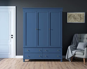 Шкаф трехстворчатый в стиле Кантри "Жуль Верн (Jules Verne)" арт JV27/3ETGB