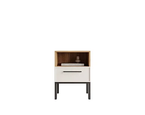 Тумбочка с нижним ящиком "Nicole" арт NEM17 Белый на заказ в интернет-магазине