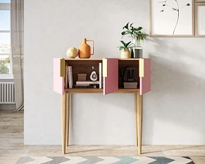 купить Консоль с тремя дверками "Line" LN15/GR1/pink в интернет-магазине