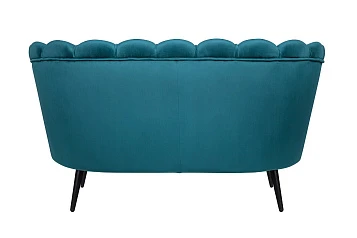 купить Диван ракушка Pearl Double Marine Velvet на черных ножках