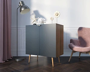 заказать Комод "Berber" две дверки малый 33 принт арт BB38/Print_33 в интернет-магазине