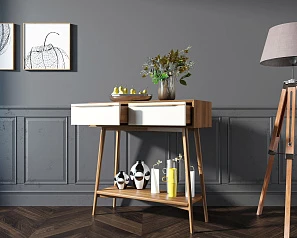 Консоль "Bruni white" малая арт BR36WH в интерьере