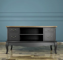 фото Комод под TV «Leontina Black»  арт ST9328BLK в интерьере