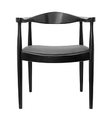 Мягкий стул с подлокотниками Carlo Black в интерьере