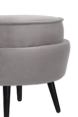 купить Пуф Pearl Adorn Grey на черных ножках