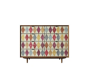 заказать Комод "Bruni print" на восемь ящиков арт BR06P