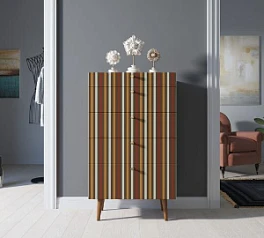 Комод высокий "Berber" принт 20 арт BB10/Print_20 в интерьере