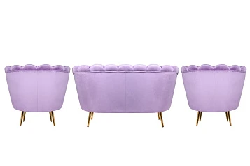 Комплект кресел и дивана ракушка Pearl Double Purple