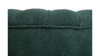 заказать Низкое кресло ракушка Pearl зеленый Boucle на черных ножках