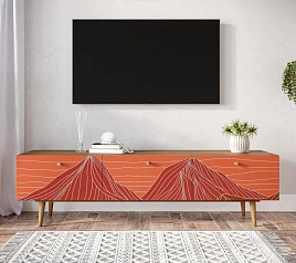 Комод "Berber" с ящиками низкий под TV 49 принт арт BB19/Print_49 на заказ в интернет-магазине