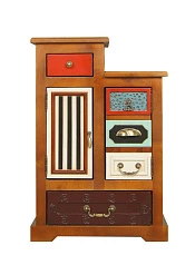 купить стильные Прикроватная тумба "Gouache Birch" арт M20010ETG/1, разноцветная в интернет-магазине