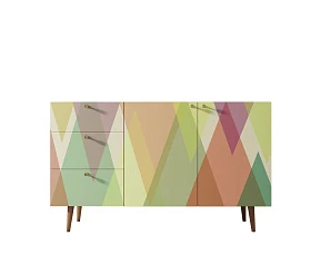 Комод "Berber" с двумя дверками и ящиками принт 16 арт BB17/Print_16